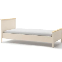 Dzieci Lenart Łóżka Młodzieżowe|Łóżka Do Pokoju Dziecięcego*łóżko z materacem 120cm Story SO-17 beż piaskowy/dąb vincenza bielona