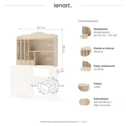Dzieci Lenart Nadstawki Do Pokoju Młodzieżowego|Nadstawki Do Pokoju Dziecięcego*nadstawka Story SO-04 beż piaskowy/dąb vincenza bielona