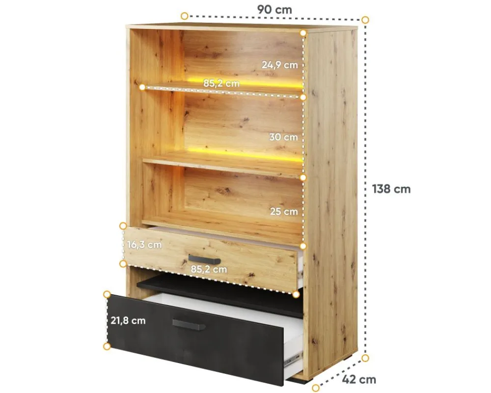 Dzieci Lenart Szafki I Regały Do Pokoju Młodzieżowego|Szafki I Regały Do Pokoju Dziecięcego*regał Qubic QB-06