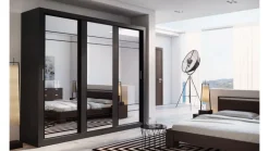 Lenart Szafy Do Przedpokoju|Szafy Do Sypialni*szafa Arti AR-02 czarna