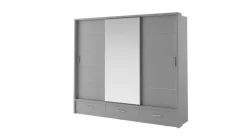 Lenart Szafy Do Przedpokoju|Szafy Do Sypialni*szafa Arti AR-01 z oświetleniem / szara