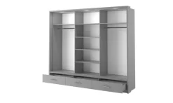 Lenart Szafy Do Przedpokoju|Szafy Do Sypialni*szafa Arti AR-01 z oświetleniem / szara