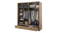 Lenart Szafy Do Przedpokoju|Szafy Do Sypialni*szafa Arti AR-05P z lustrem i oświetleniem dąb stirling