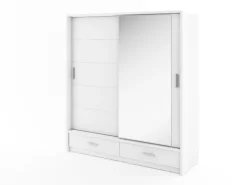 Lenart Szafy Do Przedpokoju|Szafy Do Sypialni*szafa Arti AR-05P z oświetleniem / biała