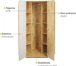 Dzieci Lenart Szafy Do Pokoju Młodzieżowego|Szafy Do Pokoju Dziecięcego*szafa narożna Qubic QB-01 w stylu nowoczesnym
