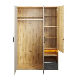 Dzieci Lenart Szafy Do Pokoju Młodzieżowego|Szafy Do Pokoju Dziecięcego*szafa szeroka Qubic QB-02 z podświetleniem