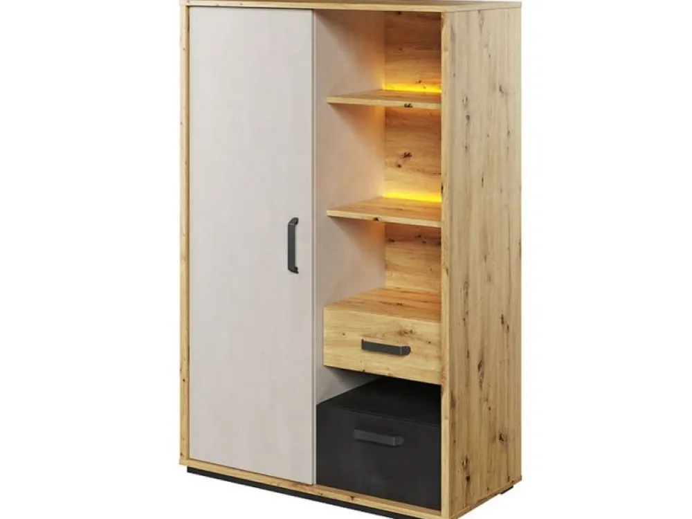 Dzieci Lenart Szafki I Regały Do Pokoju Dziecięcego|Szafki I Regały Do Pokoju Młodzieżowego*szafka Qubic QB-05 z podświetleniem