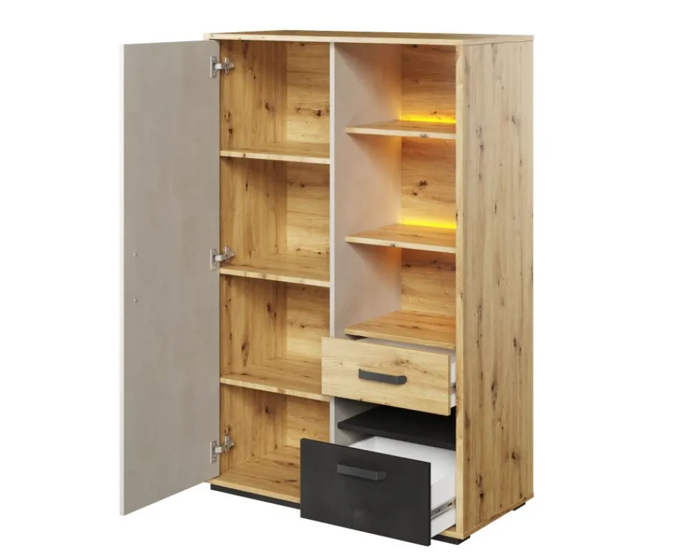 Dzieci Lenart Szafki I Regały Do Pokoju Dziecięcego|Szafki I Regały Do Pokoju Młodzieżowego*szafka Qubic QB-05 z podświetleniem