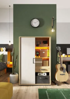 Dzieci Lenart Szafki I Regały Do Pokoju Dziecięcego|Szafki I Regały Do Pokoju Młodzieżowego*szafka Qubic QB-05 z podświetleniem