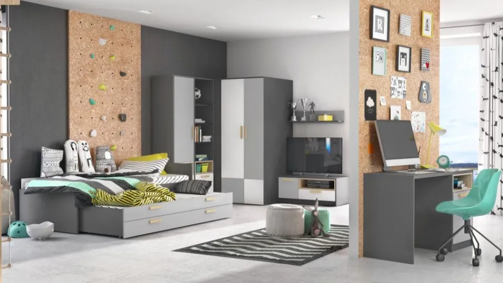 Lenart Łóżka Młodzieżowe|Szuflady I Skrzynie Do Łóżek*szuflada z materacem i schowkiem Pok PO-14