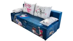 Dzieci Libro Łóżka Młodzieżowe|Łóżka Do Pokoju Dziecięcego*sofa Play Full France 3FBA z funkcją spania i pojemnikiem