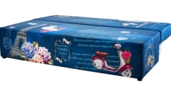 Dzieci Libro Łóżka Młodzieżowe|Łóżka Do Pokoju Dziecięcego*sofa Play Full France 3FBA z funkcją spania i pojemnikiem