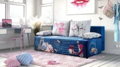 Dzieci Libro Łóżka Młodzieżowe|Łóżka Do Pokoju Dziecięcego*sofa Play Full France 3FBA z funkcją spania i pojemnikiem