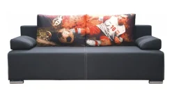 Libro Łóżka Młodzieżowe|Kanapy I Sofy Do Salonu*sofa Play Lux Euro 3FBA, kolorowe poduchy