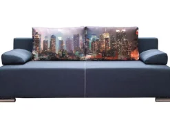 Libro Łóżka Młodzieżowe|Kanapy I Sofy Do Salonu*sofa Play Lux Manhattan 3FBA, wzorzyste poduszki