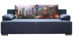 Libro Łóżka Młodzieżowe|Kanapy I Sofy Do Salonu*sofa Play Lux Manhattan 3FBA, wzorzyste poduszki