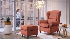 Libro Fotele Do Biura|Fotele Do Salonu*stylowy fotel uszak Baron 1S