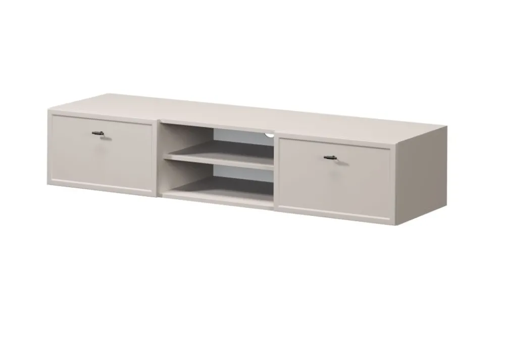 Szafki Rtv Do Salonu|Szafki Rtv*LORINI RTV 150 2SZ - cashmere / T-bar czarny / wisząca