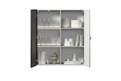 Witryny Do Jadalni|Witryny Do Salonu*LORINI WITRYNA 100 2D - cashmere / T-bar czarny / wisząca