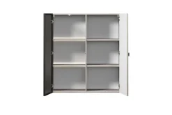 Witryny Do Jadalni|Witryny Do Salonu*LORINI WITRYNA 100 2D - cashmere / T-bar czarny / wisząca