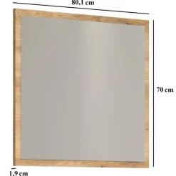 Mebelbos Lustra*Lustro Esteban 80 cm – nowoczesne lustro do przedpokoju, garderoby i salonu