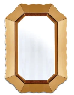 ArteHome Lustra*Lustro Mirano 60/90cm w błyszczącej złotej ramie eleganckie dekoracyjne