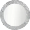 ArteHome Lustra*Lustro Nevia 97cm luksusowe okrągłe w dekoracyjnej lustrzanej ramie
