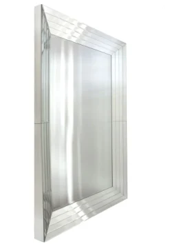 ArteHome Lustra*Lustro Nike glamour 120/180cm prostokątne w ramie z fazowanych lustrzanych elementów