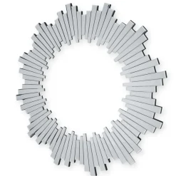 ArteHome Lustra*Lustro okrągłe Sunset Silver 80cm w delikatnej ramie