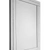 ArteHome Lustra*Lustro prostokątne Ariana glamour 60/90cm w klasycznej lustrzanej ramie wysadzanej drobnymi kryształkami