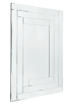 ArteHome Lustra*Lustro prostokątne Penelopa 80/140cm w stylu glamour z ramą z lustrzanych fragmentów o delikatnej fazie