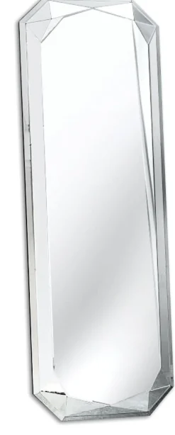 ArteHome Lustra*Lustro Tiora 55/160cm z ramą w postaci szlifowanego kryształu smukłe prostokątne