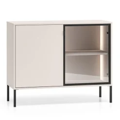 ML Meble Komody Do Biura|Komody Do Przedpokoju*Mała kaszmirowa komoda z witryna Barnee 03