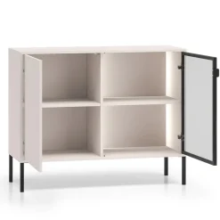 ML Meble Komody Do Biura|Komody Do Przedpokoju*Mała kaszmirowa komoda z witryna Barnee 03