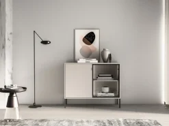 ML Meble Komody Do Biura|Komody Do Przedpokoju*Mała kaszmirowa komoda z witryna Barnee 03