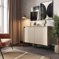 Dzieci Lenart Komody Do Biura|Komody Do Przedpokoju*Mała komoda ryflowana   Trend TR-02 biała