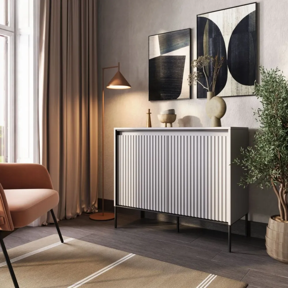 Dzieci Lenart Komody Do Biura|Komody Do Przedpokoju*Mała komoda z lamelami Trend TR-02 dąb artisan