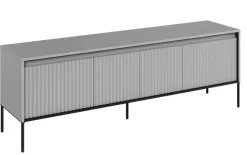 Lenart Szafki Rtv Do Salonu|Szafki Rtv*Mała ryflowana szafka RTV Trend TR-05 szara