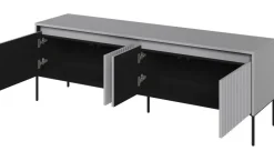 Lenart Szafki Rtv Do Salonu|Szafki Rtv*Mała ryflowana szafka RTV Trend TR-05 szara