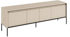 Lenart Szafki Rtv Do Salonu|Szafki Rtv*Mała szafka RTV z lamelami Trend TR-05 beż piaskowy