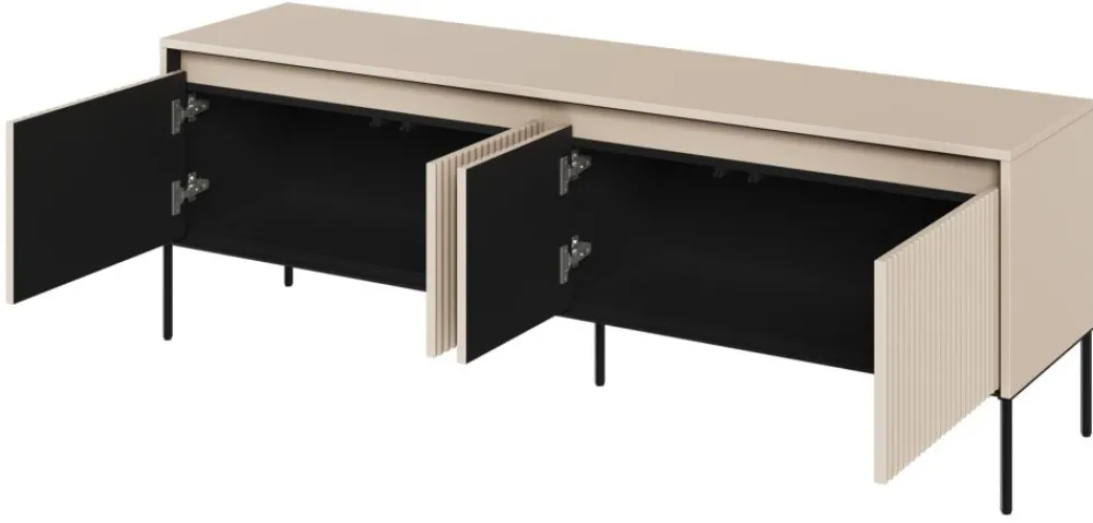 Lenart Szafki Rtv Do Salonu|Szafki Rtv*Mała szafka RTV z lamelami Trend TR-05 beż piaskowy