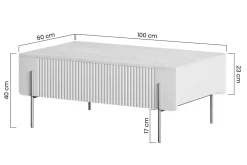 Bogart Ławy I Stoliki Do Pokoju Młodzieżowego|Ławy I Stoliki Do Salonu*MALMI Ława 100 2SZ - cashmere / czarne nogi
