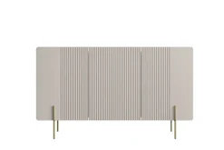 Bogart Komody Do Biura|Komody Do Przedpokoju*MALMI Komoda 150 3D - cashmere / crema bianca  / złote nogi