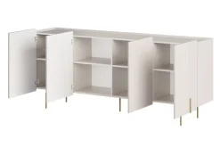 Bogart Komody Do Biura|Komody Do Przedpokoju*MALMI Komoda 200 4D - cashmere / złote nogi