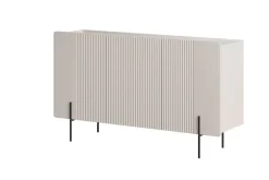 Bogart Komody Do Biura|Komody Do Przedpokoju*MALMI Komoda 150 3D - cashmere / crema bianca  / czarne nogi