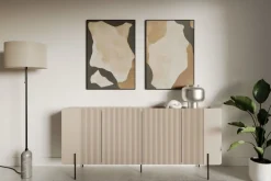 Bogart Komody Do Biura|Komody Do Przedpokoju*MALMI Komoda 200 4D - cashmere / czarne nogi