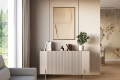 Bogart Komody Do Biura|Komody Do Przedpokoju*MALMI Komoda 150 3D - cashmere / złote nogi