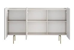 Bogart Komody Do Biura|Komody Do Przedpokoju*MALMI Komoda 150 3D - cashmere / złote nogi