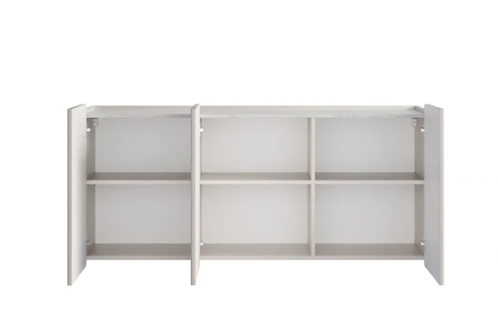 Bogart Komody Do Biura|Komody Do Przedpokoju*MALMI Komoda 150 3D - cashmere / crema bianca / czarny / wisząca