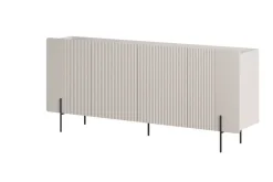 Bogart Komody Do Biura|Komody Do Przedpokoju*MALMI Komoda 200 4D - cashmere / crema bianca  / czarne nogi